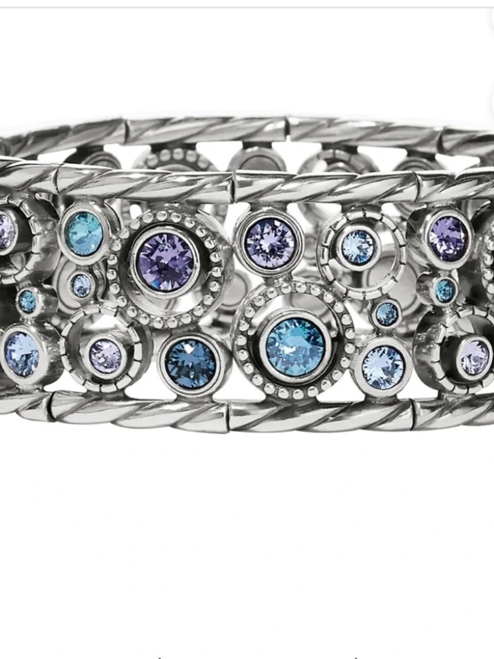💜🆕💙BRIGHTON Halo-Silver Tanzanite Bracelet NWT